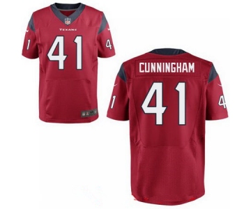 Men's 2017 NFL Draft Houston Texans #41 Zach Cunningham Red Team Color Stitched NFL Nike Elite Jersey