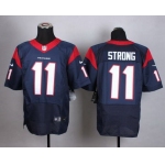 Men's Houston Texans #11 Jaelen Strong Nike Navy Blue Elite Jersey