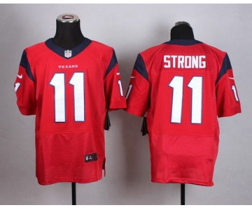 Men's Houston Texans #11 Jaelen Strong Nike Red Elite Jersey