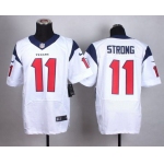 Men's Houston Texans #11 Jaelen Strong Nike White Elite Jersey