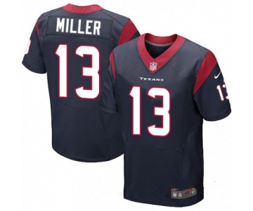 Men's Houston Texans #13 Braxton Miller Navy Blue Team Color Stitched NFL Nike Elite Jersey