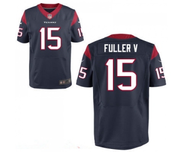 Men's Houston Texans #15 Will Fuller V Navy Blue Team Color Stitched NFL Nike Elite Jersey