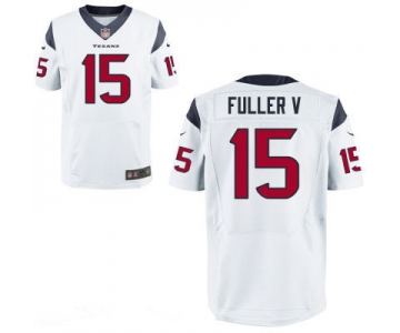 Men's Houston Texans #15 Will Fuller V White Road Stitched NFL Nike Elite Jersey