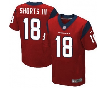 Men's Houston Texans #18 Cecil Shorts III Red Alternate NFL Nike Elite Jersey