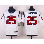 Men's Houston Texans #25 Kareem Jackson White Road NFL Nike Elite Jersey