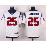 Men's Houston Texans #25 Kareem Jackson White Road NFL Nike Elite Jersey