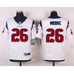 Men's Houston Texans #26 Rahim Moore White Road NFL Nike Elite Jersey