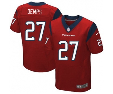 Men's Houston Texans #27 Quintin Demps Red Alternate NFL Nike Elite Jersey