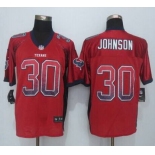 Men's Houston Texans #30 Kevin Johnson Nike Drift Fashion Red Elite Jersey