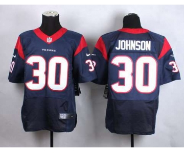 Men's Houston Texans #30 Kevin Johnson Nike Navy Blue Elite Jersey