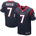 Men's Houston Texans #7 Brian Hoyer Navy Blue Team Color NFL Nike Elite Jersey