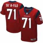 Men's Houston Texans #71 Xavier Su'a-Filo Red Alternate NFL Nike Elite Jersey