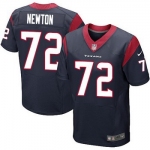 Men's Houston Texans #72 Derek Newton Navy Blue Team Color NFL Nike Elite Jersey