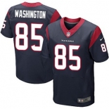 Men's Houston Texans #85 Nate Washington Navy Blue Team Color NFL Nike Elite Jersey