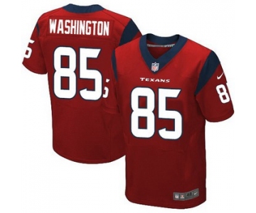 Men's Houston Texans #85 Nate Washington Red Alternate NFL Nike Elite Jersey