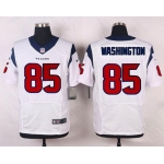 Men's Houston Texans #85 Nate Washington White Road NFL Nike Elite Jersey