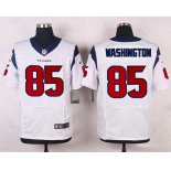 Men's Houston Texans #85 Nate Washington White Road NFL Nike Elite Jersey