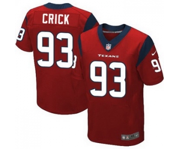 Men's Houston Texans #93 Jared Crick Red Alternate NFL Nike Elite Jersey