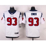 Men's Houston Texans #93 Jared Crick White Road NFL Nike Elite Jersey