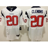 Nike Houston Texans #20 Chris Clemons White Elite Jersey