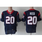 Nike Houston Texans #20 Ed Reed Blue Elite Jersey