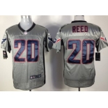 Nike Houston Texans #20 Ed Reed Gray Shadow Elite Jersey