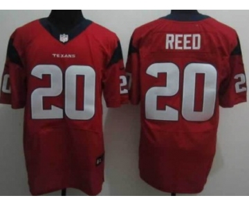 Nike Houston Texans #20 Ed Reed Red Elite Jersey