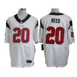 Nike Houston Texans #20 Ed Reed White Elite Jersey