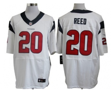 Nike Houston Texans #20 Ed Reed White Elite Jersey