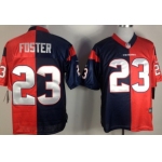 Nike Houston Texans #23 Arian Foster Blue/Red Two Tone Elite Jersey