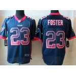 Nike Houston Texans #23 Arian Foster Drift Fashion Blue Elite Jersey