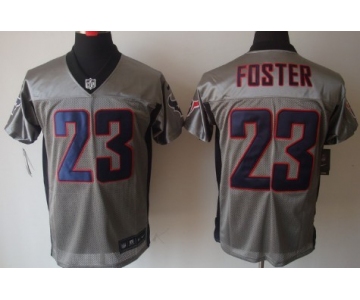 Nike Houston Texans #23 Arian Foster Gray Shadow Elite Jersey