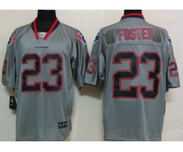 Nike Houston Texans #23 Arian Foster Lights Out Gray Elite Jersey