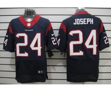 Nike Houston Texans #24 Johnathan Joseph Blue Elite Jersey