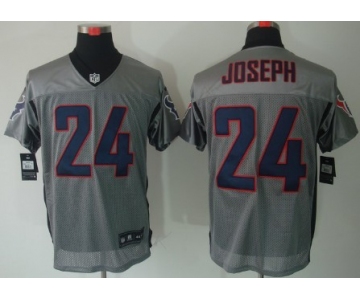 Nike Houston Texans #24 Johnathan Joseph Gray Shadow Elite Jersey