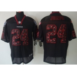 Nike Houston Texans #24 Johnathan Joseph Lights Out Black Ornamented Elite Jersey