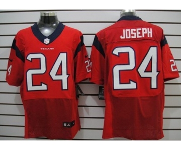 Nike Houston Texans #24 Johnathan Joseph Red Elite Jersey