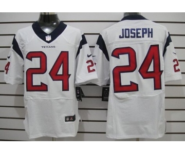 Nike Houston Texans #24 Johnathan Joseph White Elite Jersey