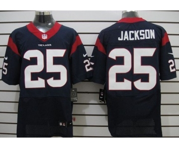 Nike Houston Texans #25 Kareem Jackson Blue Elite Jersey