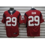 Nike Houston Texans #29 Glover Quin Red Elite Jersey