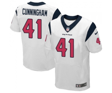 Nike Houston Texans #41 Zach Cunningham White Men's Stitched NFL Elite Jersey