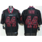 Nike Houston Texans #44 Ben Tate Lights Out Black Ornamented Elite Jersey