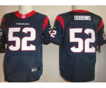 Nike Houston Texans #52 Tim Dobbins Blue Elite Jersey