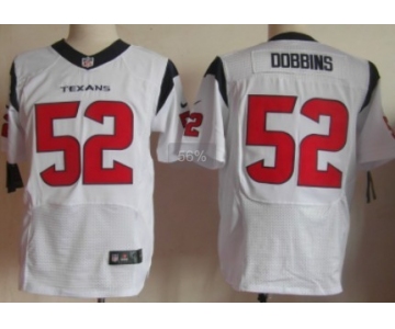 Nike Houston Texans #52 Tim Dobbins White Elite Jersey