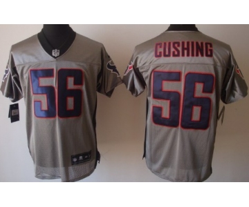 Nike Houston Texans #56 Brian Cushing Gray Shadow Elite Jersey