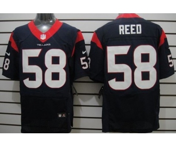 Nike Houston Texans #58 Brooks Reed Blue Elite Jersey