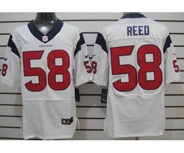 Nike Houston Texans #58 Brooks Reed White Elite Jersey