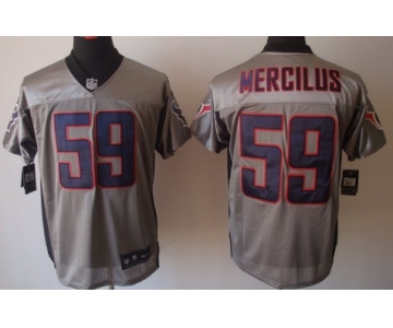 Nike Houston Texans #59 Whitney Mercilus Gray Shadow Elite Jersey