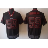 Nike Houston Texans #59 Whitney Mercilus Lights Out Black Elite Jersey