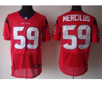 Nike Houston Texans #59 Whitney Mercilus Red Elite Jersey